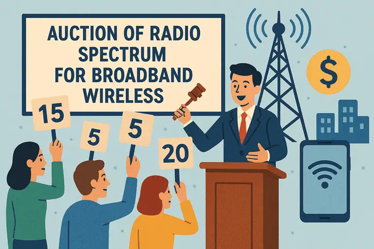 TATT auction of radio spectrum for Broadband Wireless Access services