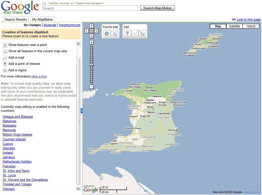 google maps Trinidad and Tobago Computer Society