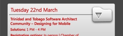 Trinidad and Tobago Software Architect Community – Designing for Mobile