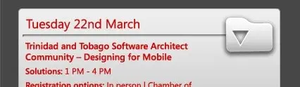 Trinidad and Tobago Software Architect Community – Designing for Mobile