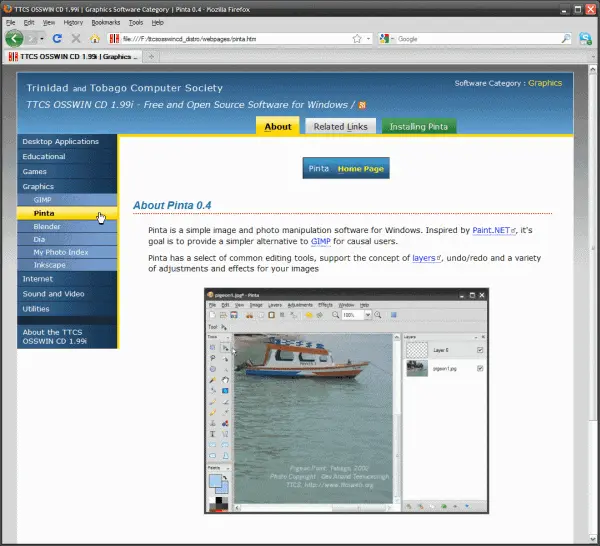 TTCS OSSWIN CD v1.99i – Free and Open Source Software CD for Windows available for download