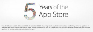Apple gives away 5 games and 5 apps for free to celebrate its 5 year anniversary of its app store