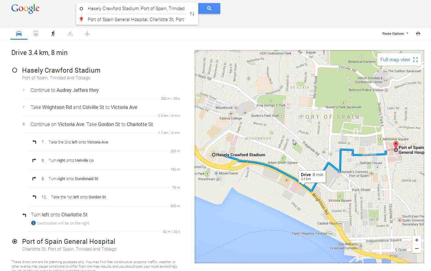 Google updates Google Maps ability to get driving directions in