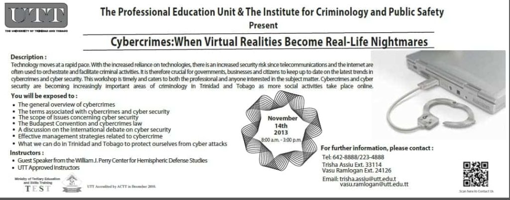 utt-cybercrimes-workshop-advert