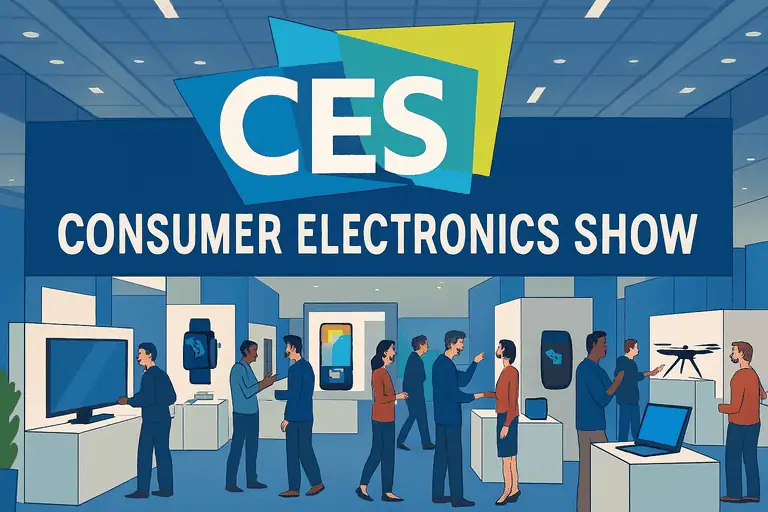 Ars Technica : Consumer Electronic Show (CES) before the storm : booths in progress, acrobats, and a septocopter
