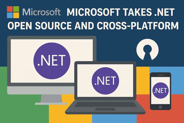 Techcrunch: Microsoft Takes .NET Open Source And Cross-Platform