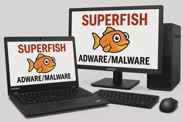Lenovo computers preinstalled with Superfish “adware/malware”