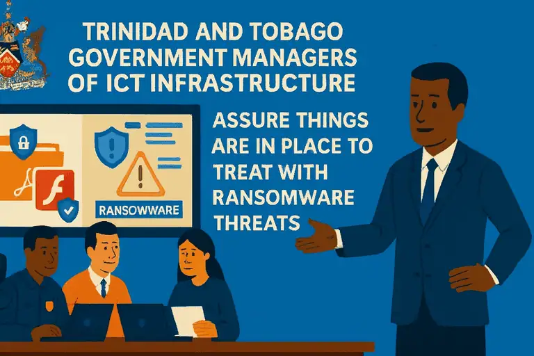 Managers of Trinidad & Tobago Government’s ICT infrastructure assures things are in place to treat with #Wannacry ransomware threats