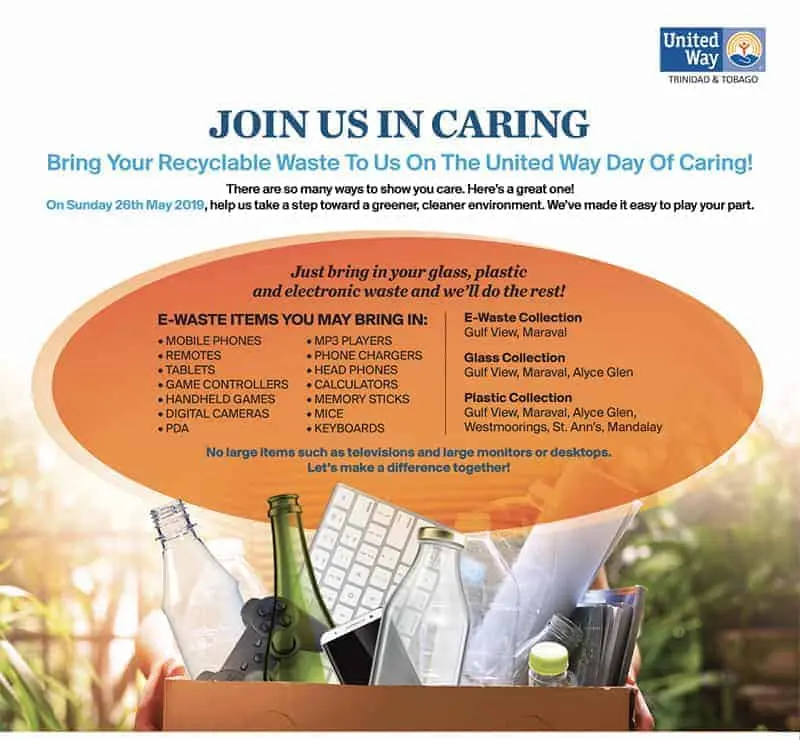 Bring (some) e-waste at selected Massy Stores #Trinidad on Sunday May 26 2019 for free recycling