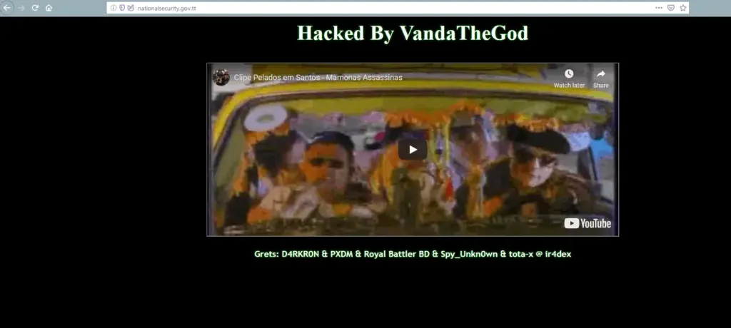 Two Trinidad and Tobago Government websites defaced