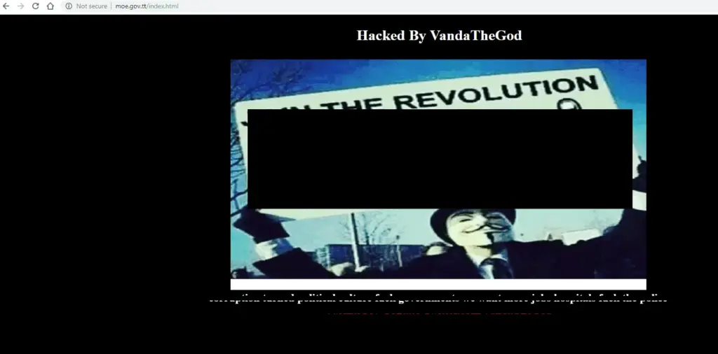 Four more Trinidad and Tobago Government websites defaced