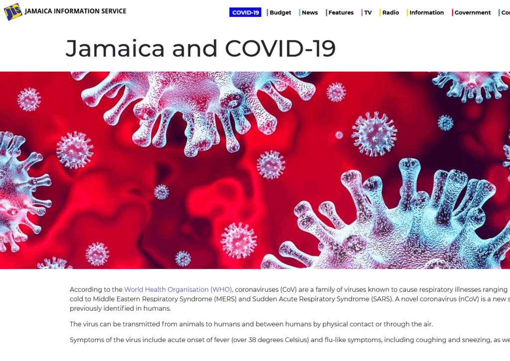 Jamaican Government websites zero-rated due to COVID-19