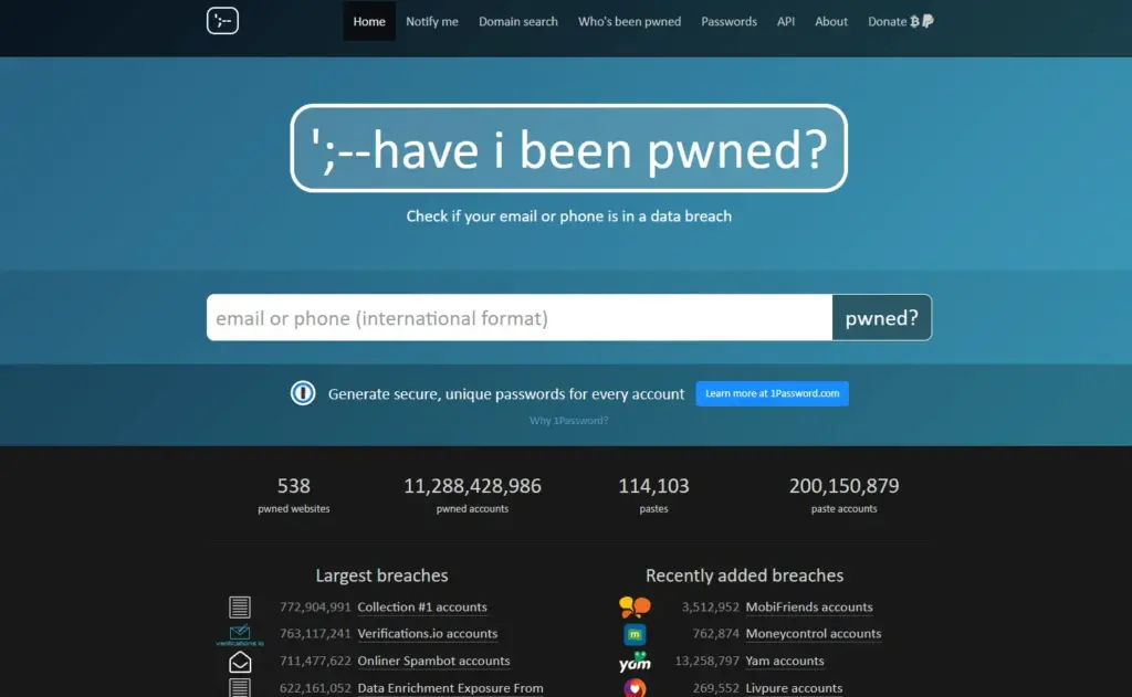 Trinidad & Tobago Government monitors gov.tt domains on Have I Been Pwned