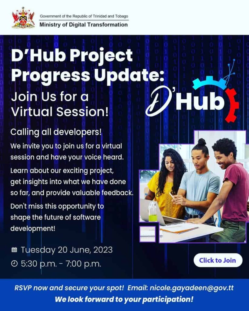 Ministry of Digital Transformation virtual session about Developers’ Hub (D’hub) initiative on June 20 2023