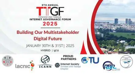 Register (for free!) to attend the Trinidad and Tobago Internet Governance Forum 2025, happening on Thursday January 30 and Friday January 31 2025 #TTIGF2025