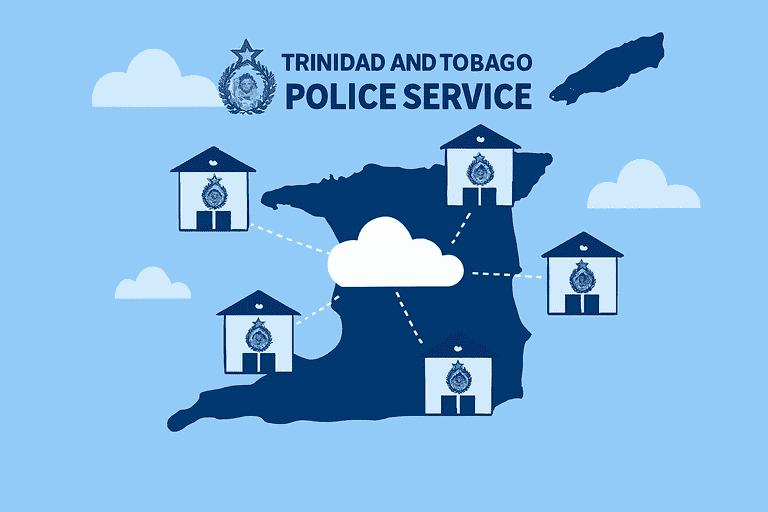 Trinidad and Tobago Police Service’s crime records management system accessible by all Trinidad and Tobago police stations